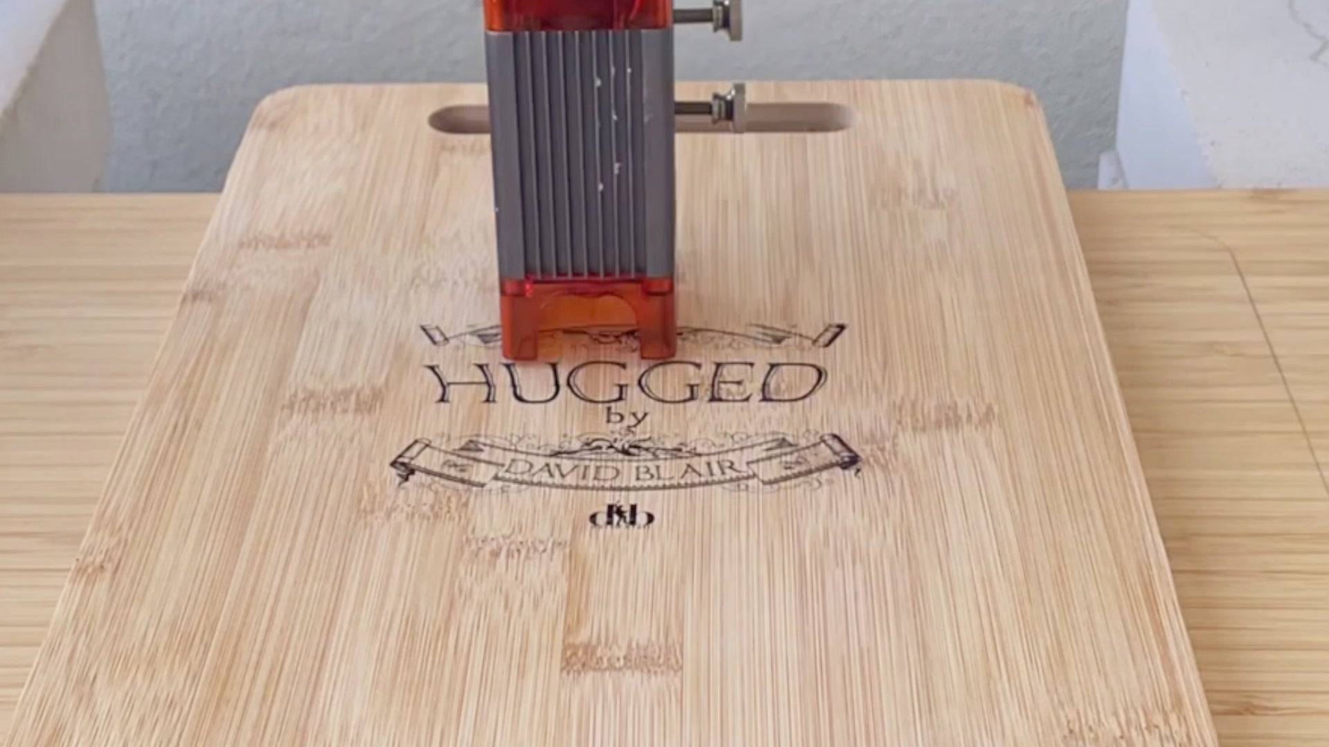 Backside of cutting board